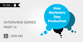 Aajogo: How Marketers Stay Productive - Interview Series Part III